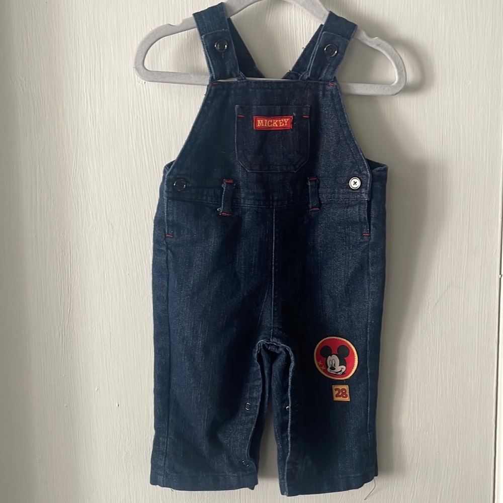 Disney Vintage Mickey Logo Kid’s Overalls